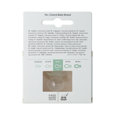 Difrax Fopspeen natural 6+ maanden nacht 1.00 Stuks