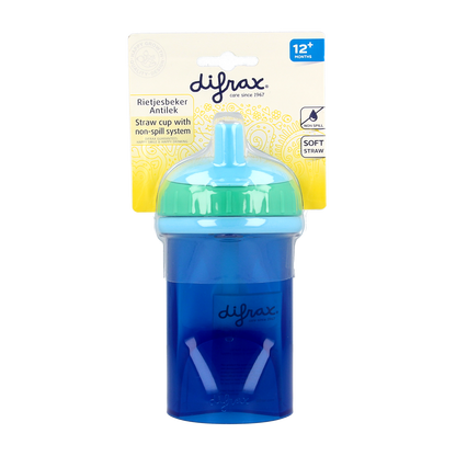 Difrax Anti lek rietjes beker assorti 1.00 Stuks
