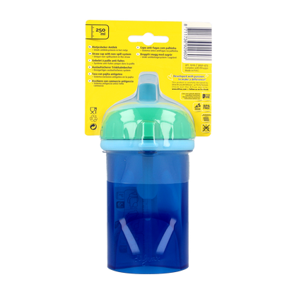 Difrax Anti lek rietjes beker assorti 1.00 Stuks