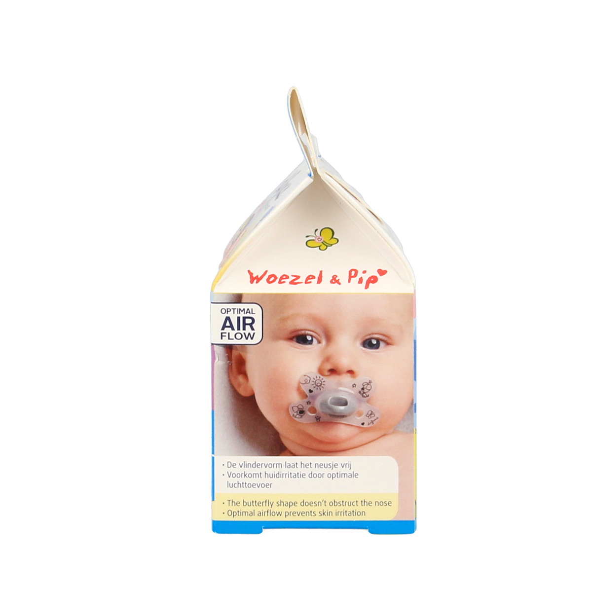 Difrax Fopspeen natural 0-6 maanden Woezel & Pip  1.00 Stuks