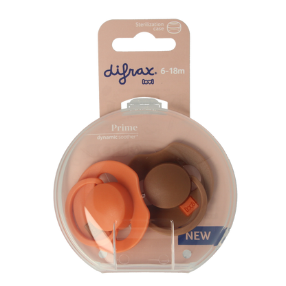 Difrax Fopspeen prime 6-18 maanden assorti 2.00 Stuks