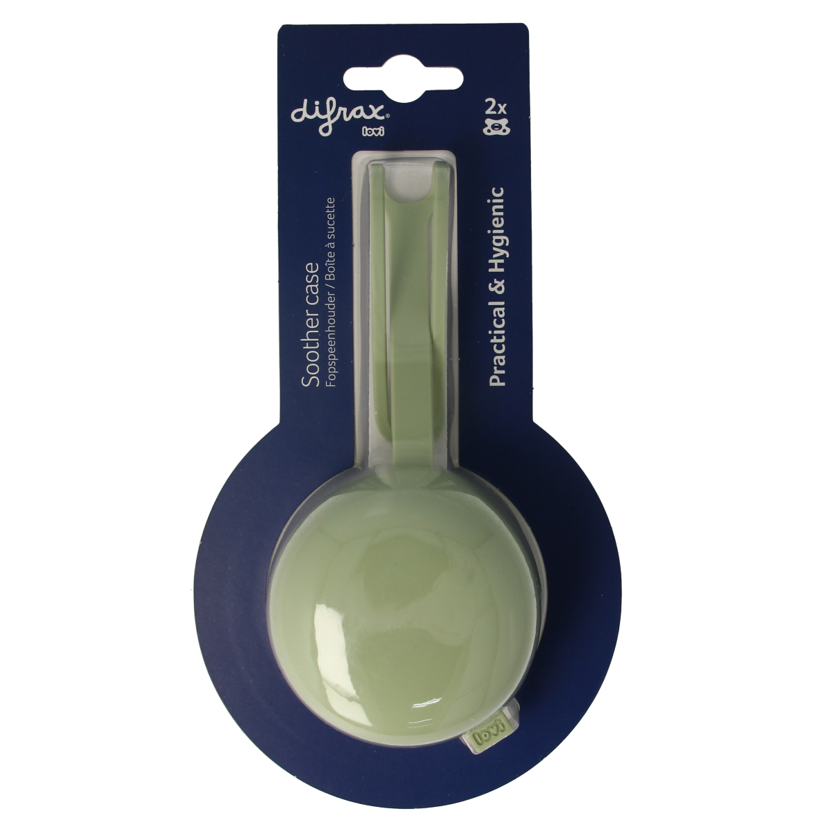 Difrax Lovi fopspeen houder pistachio 1.00 Stuks