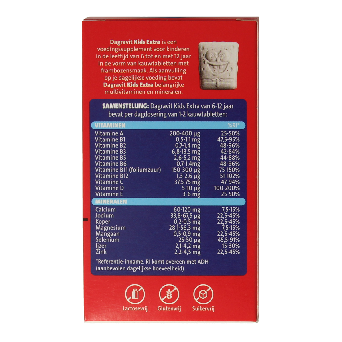 Dagravit Kids extra 6 - 12 jaar 60.00 Kauwtabletten