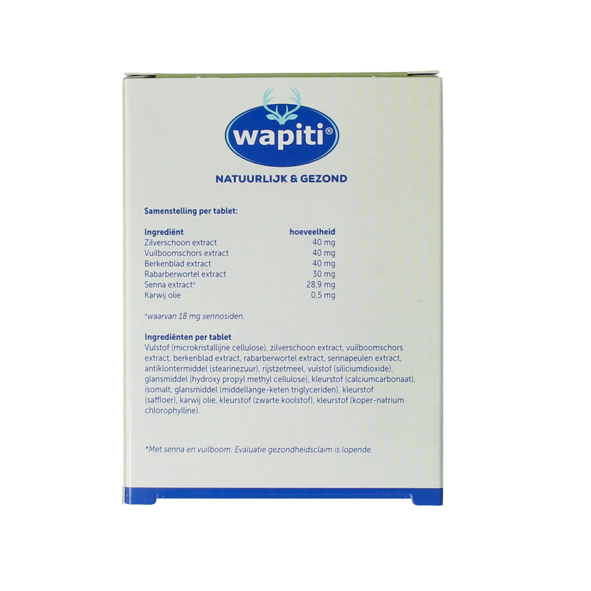 Wapiti Darmfunctie complex 40.00 Tabletten