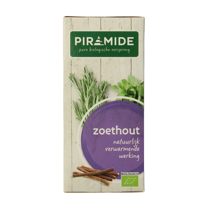 Piramide Zoethout thee eko bio 20.00 Zakjes