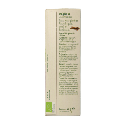Piramide Zoethout thee eko bio 20.00 Zakjes
