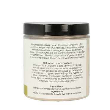 Jacob Hooy Pure powder ashwaganda 90.00 Gram