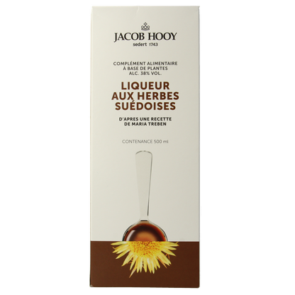 Jacob Hooy Zweedse kruidenbitter groot 500.00 Milliliter