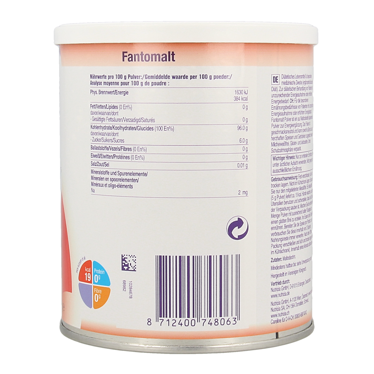Nutricia Fantomalt poeder 400.00 Gram