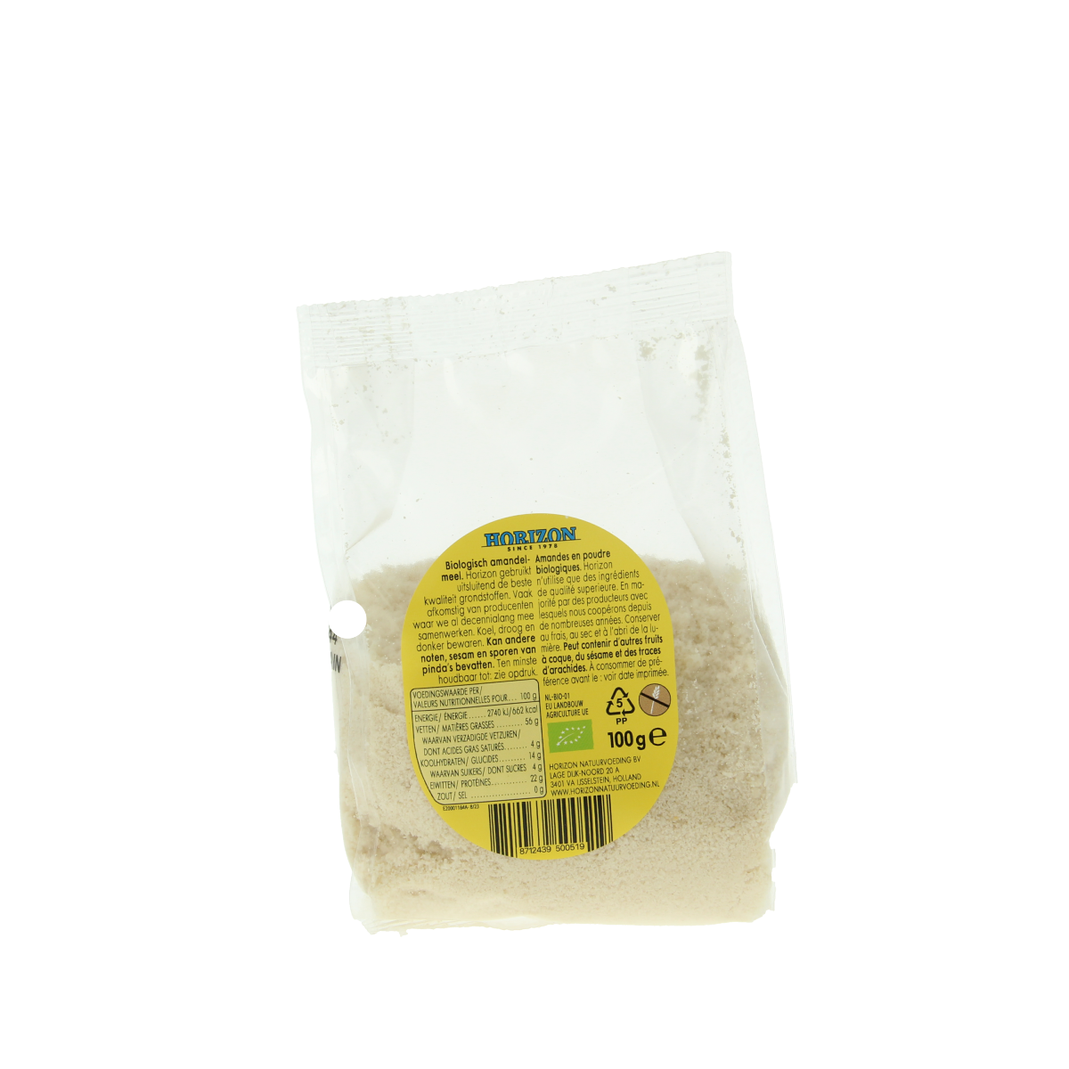 Horizon Amandelmeel geblancheerd bio 100.00 Gram