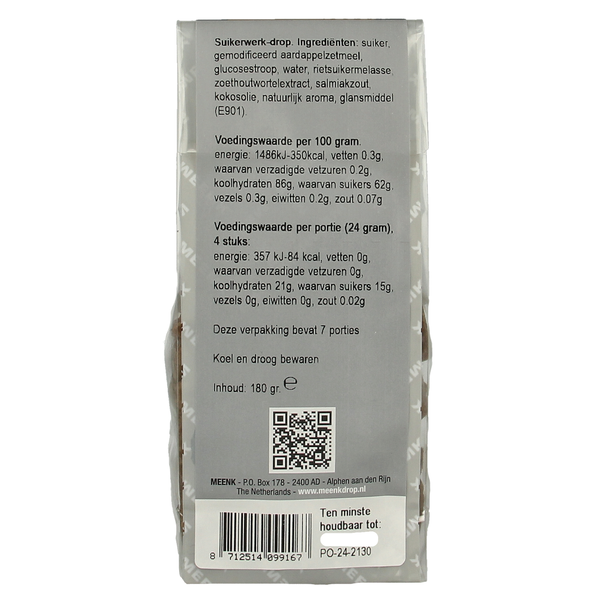 Meenk Geveltjesdrop 180.00 Gram