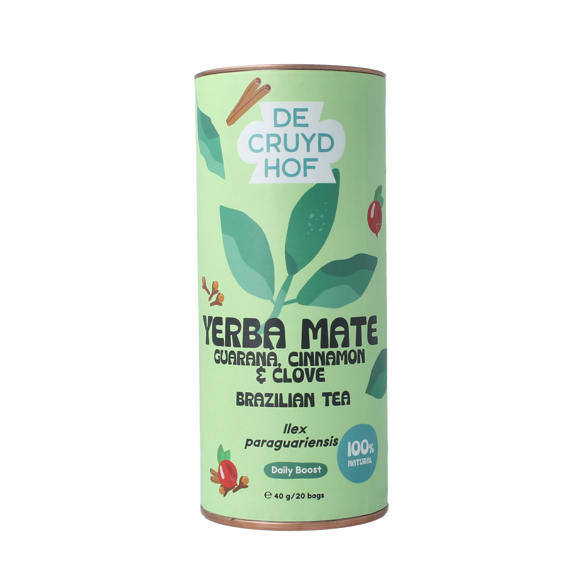 De Cruydhof Thee yerba mate / guaranacinnamon / clove 20.00 Stuks
