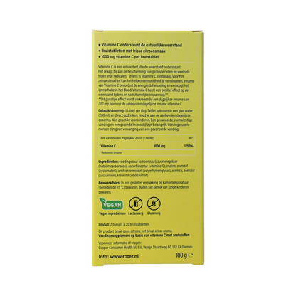 Roter Bruistabletten citroen vit C duopack 40.00 Bruistabletten