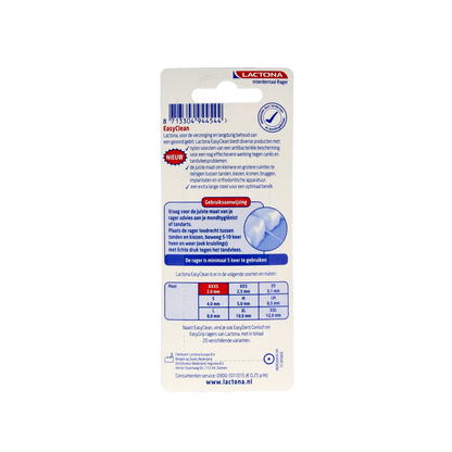 Lactona Easyclean XXXS 2.0 mm 8.00 Stuks