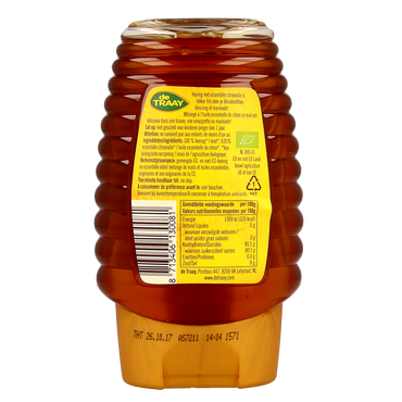 de Traay Bloemenhoning met citroen knijpfles bio 365.00 Gram