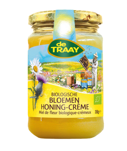 de Traay Bloemen honing creme bio 350.00 Gram