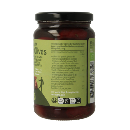 TerraSana Kalamata olijven in kruidenolie bio 345.00 Gram