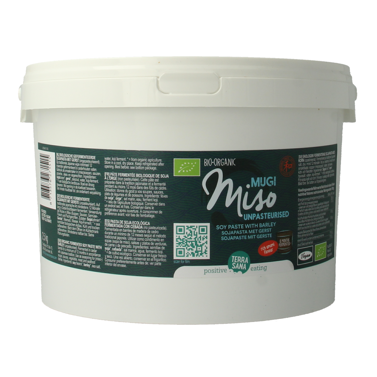 TerraSana Mugi miso gerst ongepateuriseerd bio 2500.00 Gram