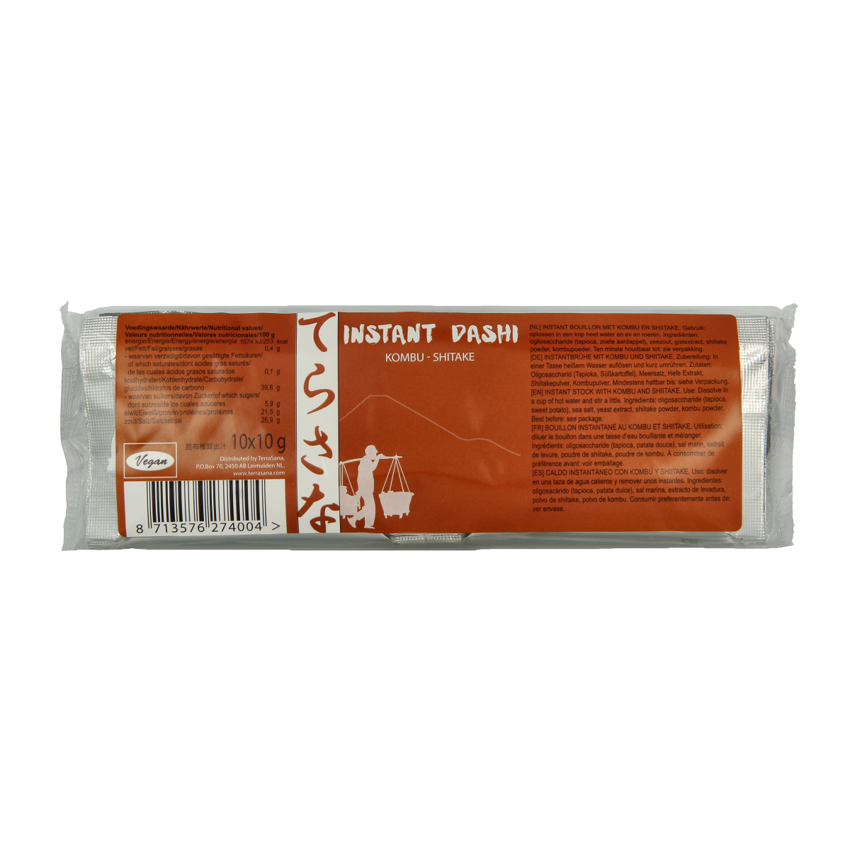 TS Import Instant dashi kombu shiitake bouillon 100.00 Gram