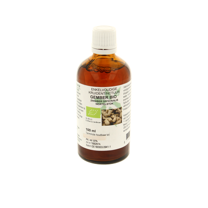 De Cruydhof Zingiber officinalis rhiz/gember tinctuur bio 100.00 Milliliter