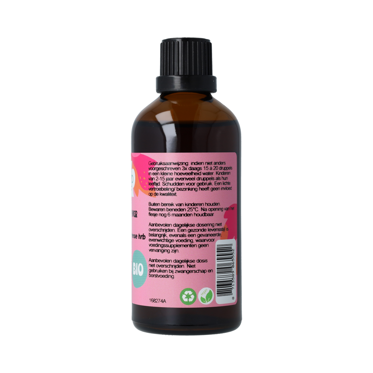 De Cruydhof Trifolium / rode klaver tinctuur bio 100.00 Milliliter
