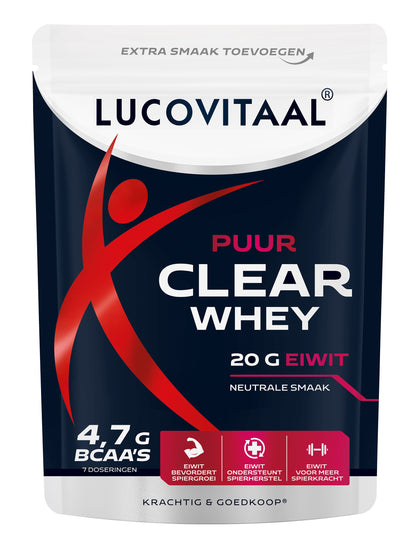 Lucovitaal Clear whey poeder puur 175.00 Gram