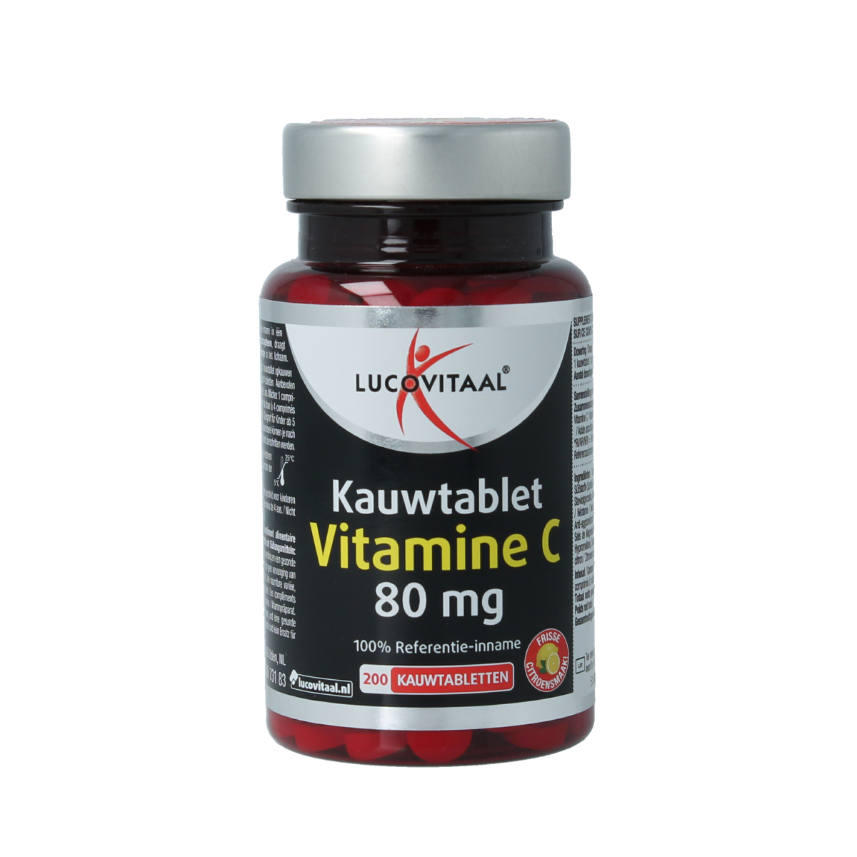 Lucovitaal Vitamine C 80mg citroen 200.00 Kauwtabletten