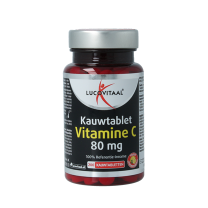 Lucovitaal Vitamine C 80mg citroen 200.00 Kauwtabletten