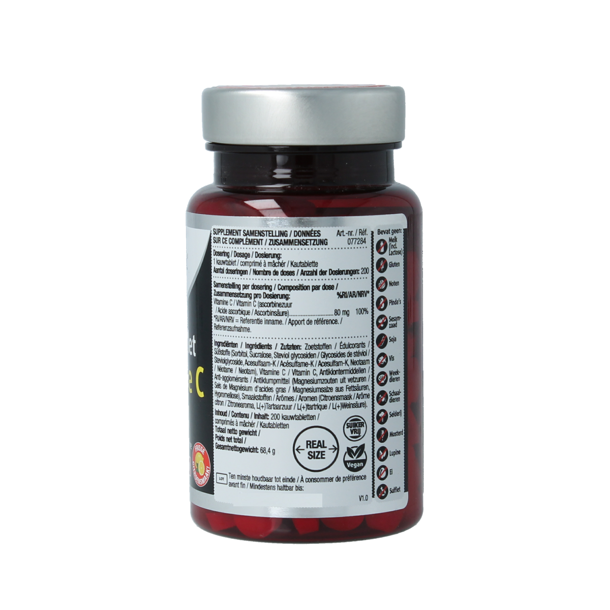Lucovitaal Vitamine C 80mg citroen 200.00 Kauwtabletten