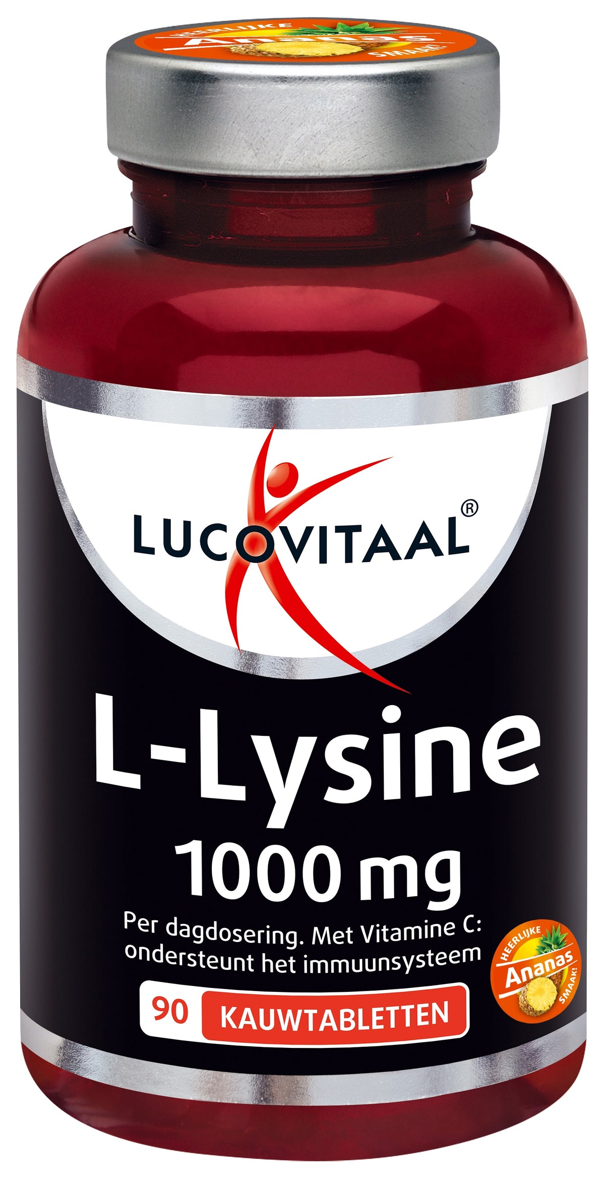 Lucovitaal L-Lysine 1000mg 90.00 Kauwtabletten