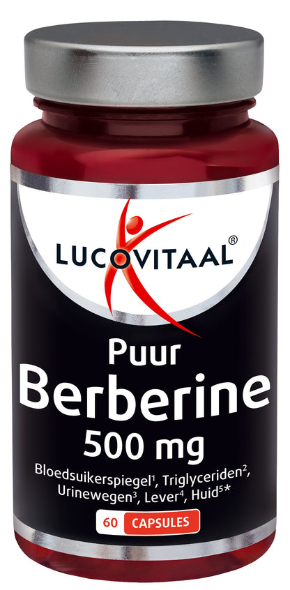 Lucovitaal Berberine 500mg puur 60.00 Capsules