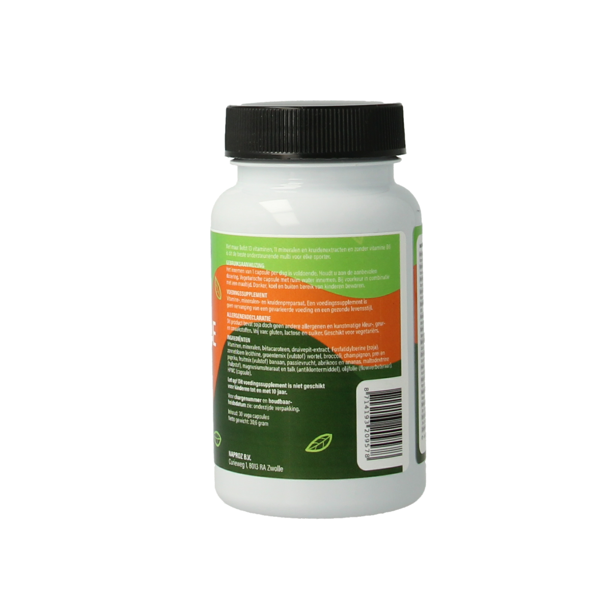 Nutriforce Liposomale multivitamine zonder vitamine B6 30.00 Vegetarische capsules