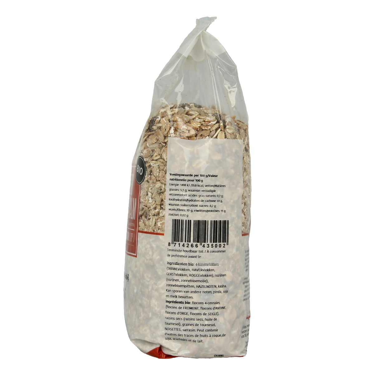 De Halm Muesli standaard bio 750.00 Gram