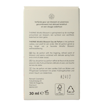 Therme Mindful blossom eau de parfum 30.00 Milliliter