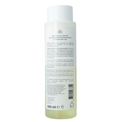 Therme Zen white lotus foaming bath oil 400.00 Milliliter