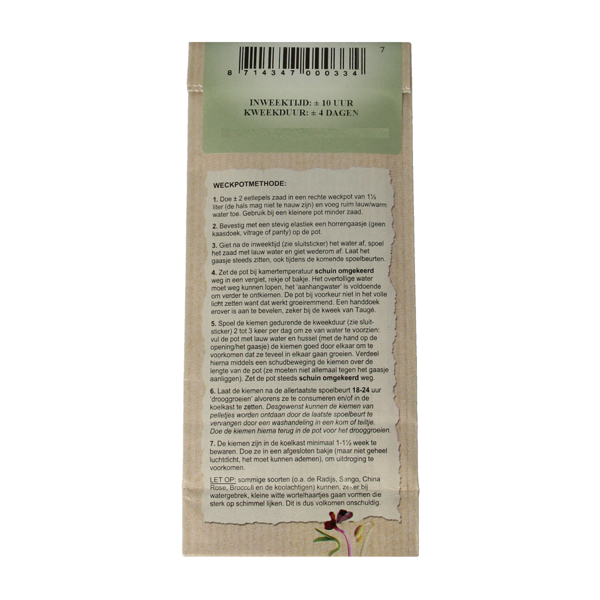 Peuleschil Taugebonen bio 145.00 Gram