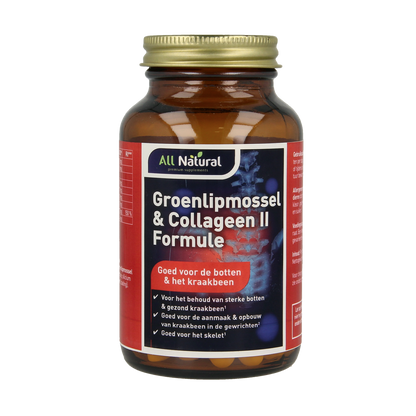 All Natural Groenlipmossel & collageen II formule 60.00 Tabletten