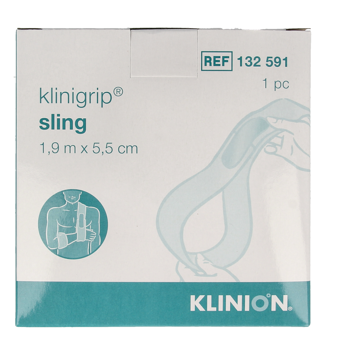 Klinion Klinigrip sling 1.9m x 5.5cm 1.00 Stuks