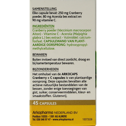 Arkocaps Cranberry & Vitamine C 45.00 Capsules