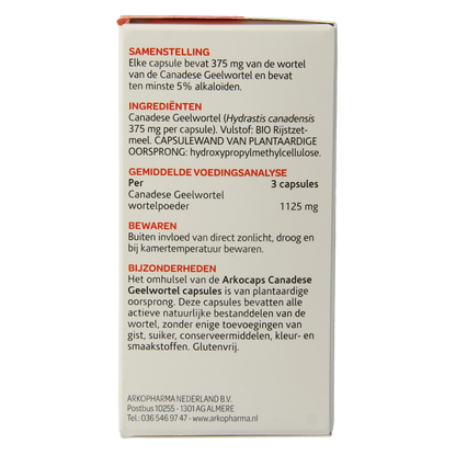 Arkocaps Canadese geelwortel 45.00 Capsules