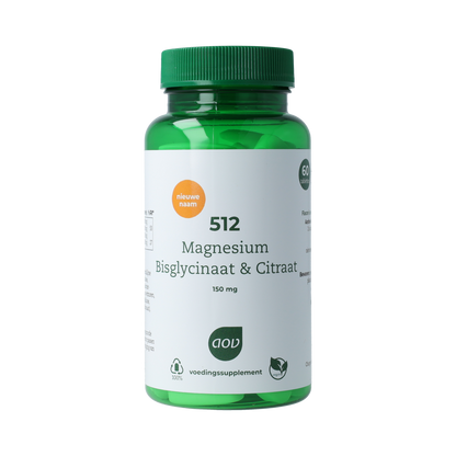 AOV 512 Magnesium bisglycinaat & citraat 150mg 60.00 Tabletten