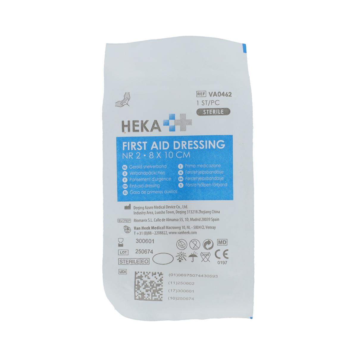 Heka Snelverband nr. 2 8 x 10cm 1.00 Stuks
