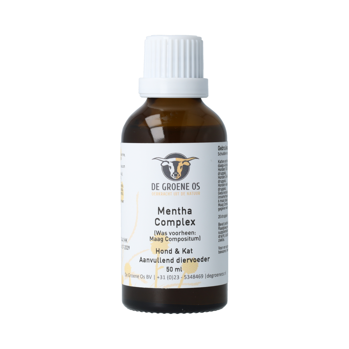 Groene Os Menta complex hond/kat 50.00 Milliliter