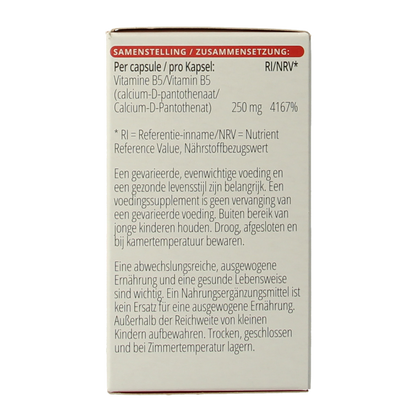 Vitals Vitamine B5 250mg 100.00 Capsules
