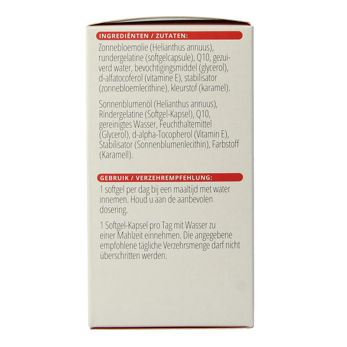 Vitals Q10 100 mg 150.00 Softgels