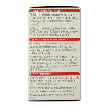 Vitals 5-HTP 100mg 60.00 Vegetarische capsules