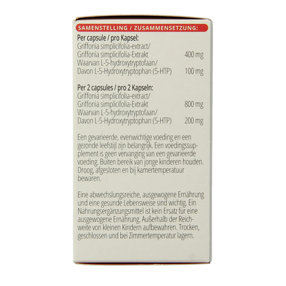Vitals 5-HTP 100mg 60.00 Vegetarische capsules
