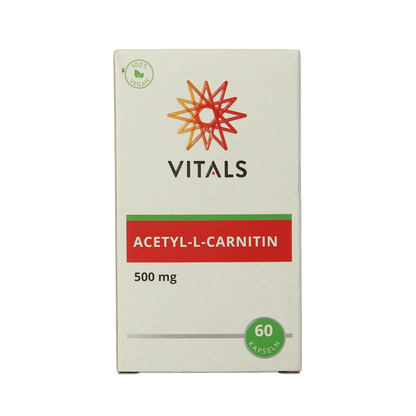 Vitals Acetyl-L-Carnitine 500mg 60.00 Vegetarische capsules