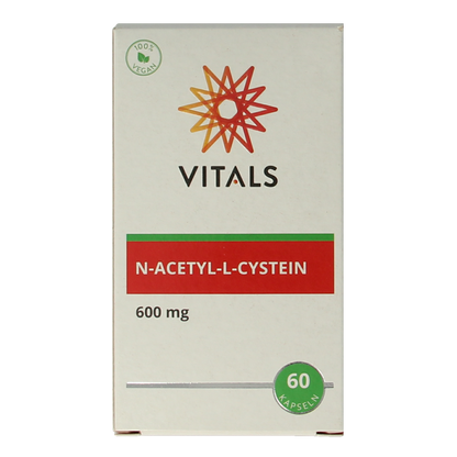 Vitals N-Acetyl-L-cysteine 600 mg 60.00 Vegetarische capsules