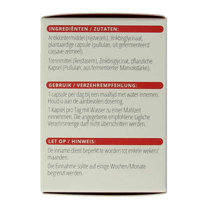 Vitals Zink 15mg 100.00 Capsules